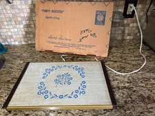 Vintage Party Hostess Warm-O-Tray  Atlantic Giftwares with Box & TESTED WORKS
