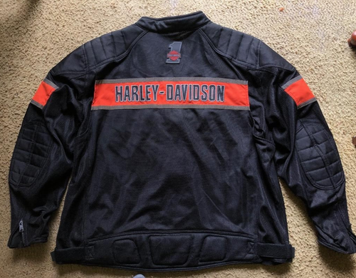 Harley Davidson Men Trenton Mesh Motorcycle Riding Jacket Breathable Mesh sx 4XL - Picture 5 of 13
