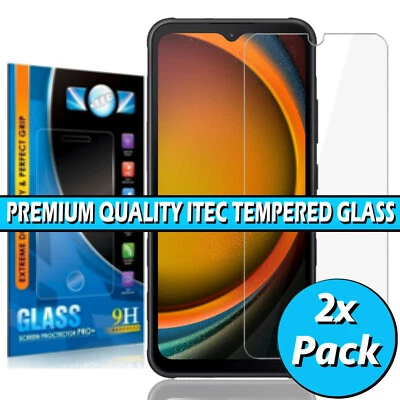 ITEC Screen Protector for Samsung Galaxy Xcover 7 Clear Tempered Glass Cover