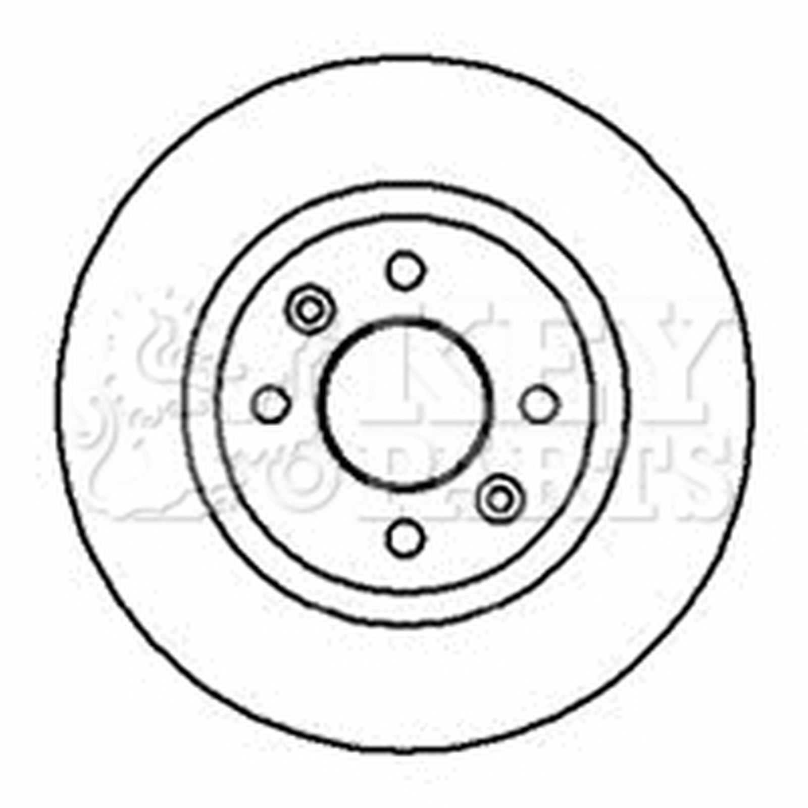 2x Brake Discs Pair Vented fits RENAULT THALIA Mk1 1.5D Front 2001 on With ABS - Image 44