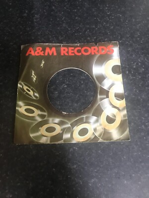 One 7'' - A & M RECORDS - Original Record  Sleeve -  Spinning disc