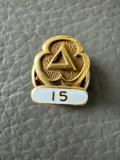 VTG CITIES SERVICE KOOLMOTOR AKA CITGO GAS STATION 14k GOLD 15 YEAR SERVICE PIN