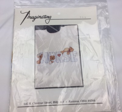 Imaginating Nurse Cross Stitch Kit With Bears And Waist Canvas 