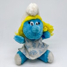 1981 Smurfette Plush Stuffed Animal Toy Peyo Wallace Berrie Co Vintage