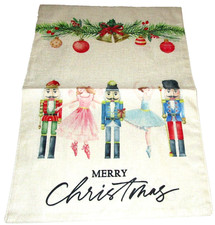 CHRISTMAS GARDEN FLAG 12" x 18"NUTCRACKER BALLET  Double Sided  Vibrant Colors