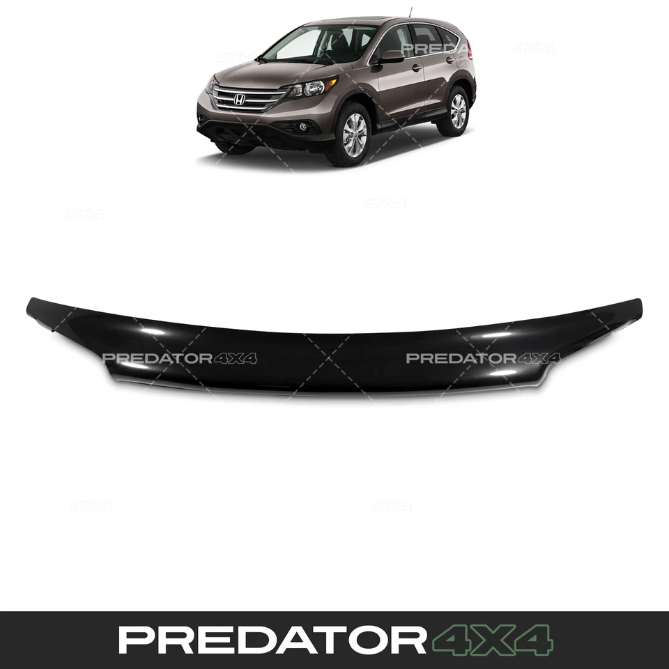 BLACK FRONT BUMPER BONNET GUARD BRA STONE DEFLECTOR FOR HONDA CR-V CRV MK4 12-18