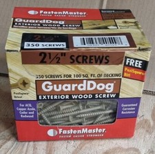 All Lengths of GENUINE FastenMaster GuardDog Premium Pozi Brown Decking Screws