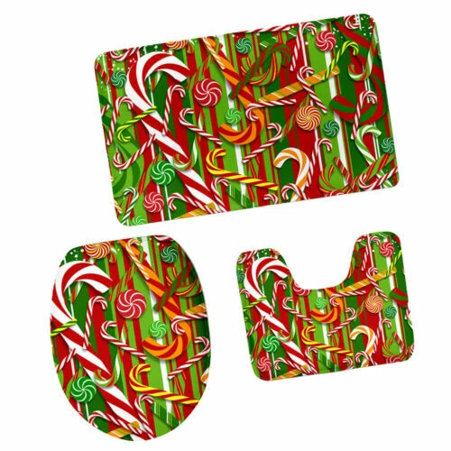 Markenlose Badvorleger, Set aus Flanell