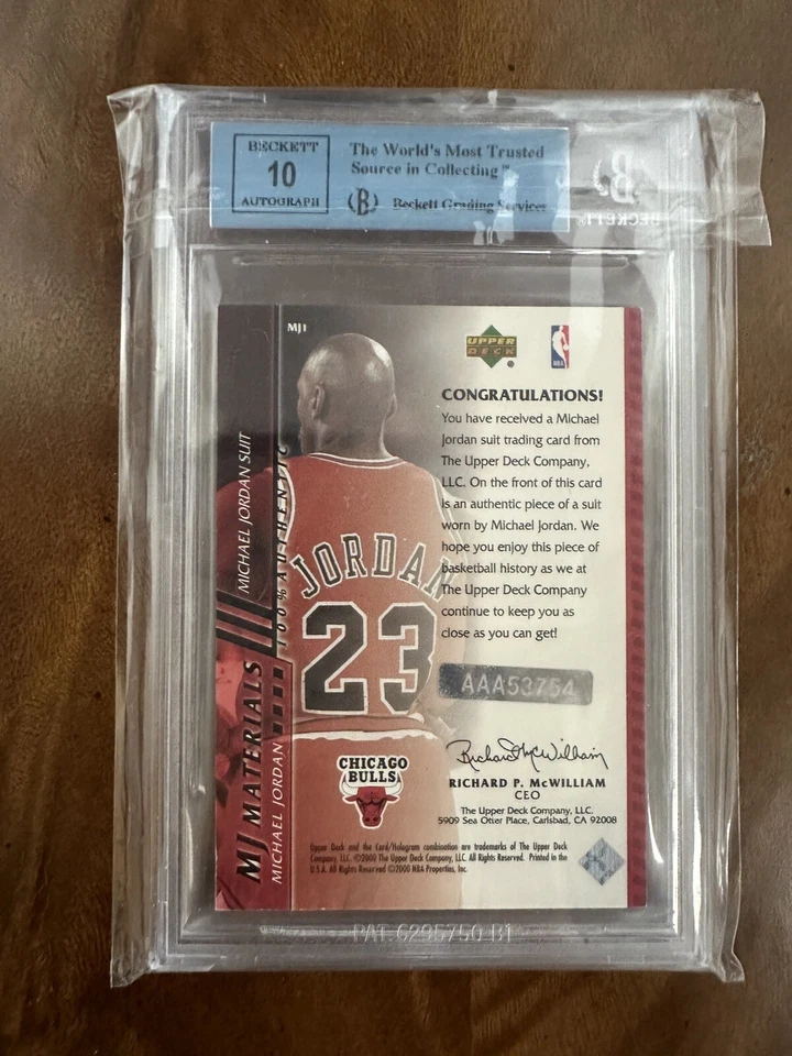 02-03 Upper Deck Michael Jordan Auto On Card! Ultimate Collection 13/24 BGS10 - Image 4 of 4