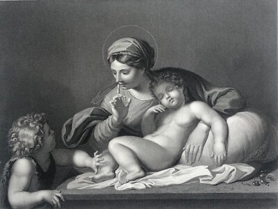 Annibale Carracci 1560-1609 (Nach ) das Stille Graviert Von G Levy 1863