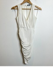 Fashion Nova Body-con White Sleeveless Dress XS