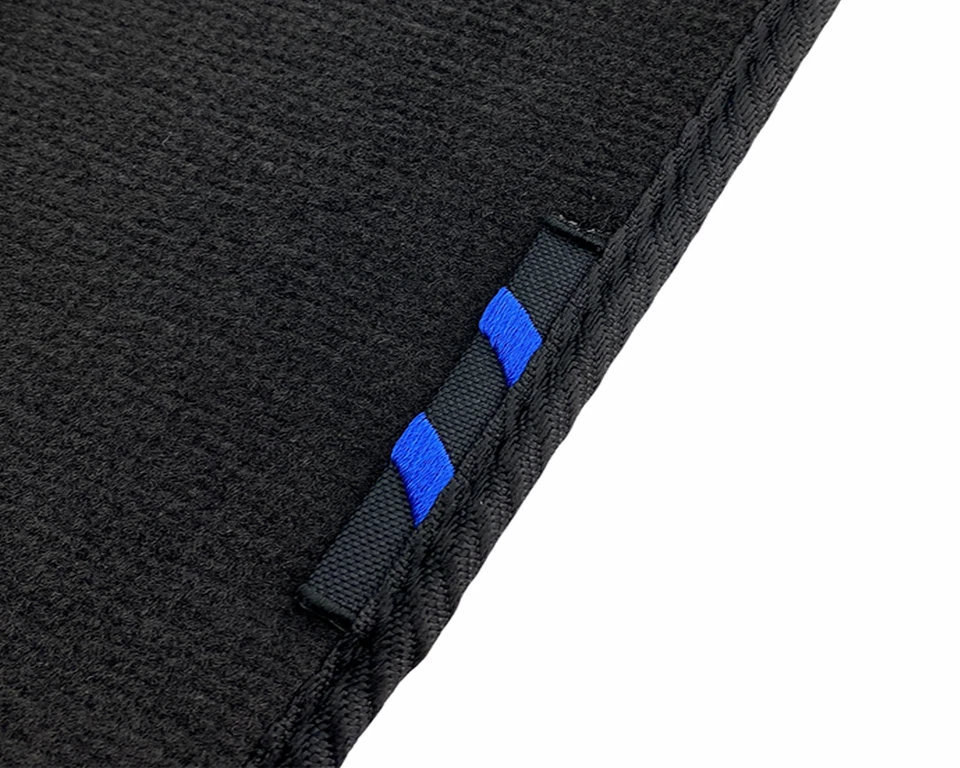 Alfombrillas para Peugeot con emblema de rayas azules alfombrillas a medida para todos los modelos Foto 4 de 4