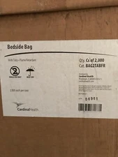 CARDINAL HEALTH BEDSIDE BAG W/ TABS - FLAME RESISTANT (CASE OF 2,000) BAG2TABFR