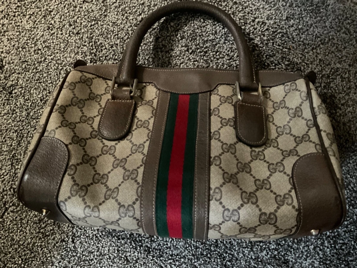 Vintage Gucci Boston Bag Purse Satchel