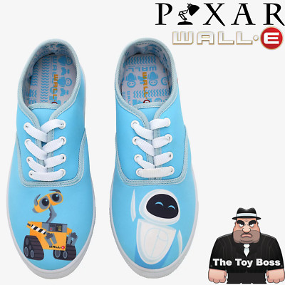 Disney Pixar WALL-E EVE Lace-Up Sneakers Shoes Size 5 Blue New With Tags