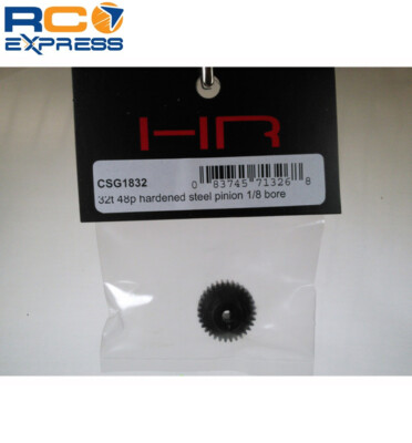 Hot Racing 32t 48p Hardened Steel Pinion Gear 1/8 Bore CSG1832 | eBay