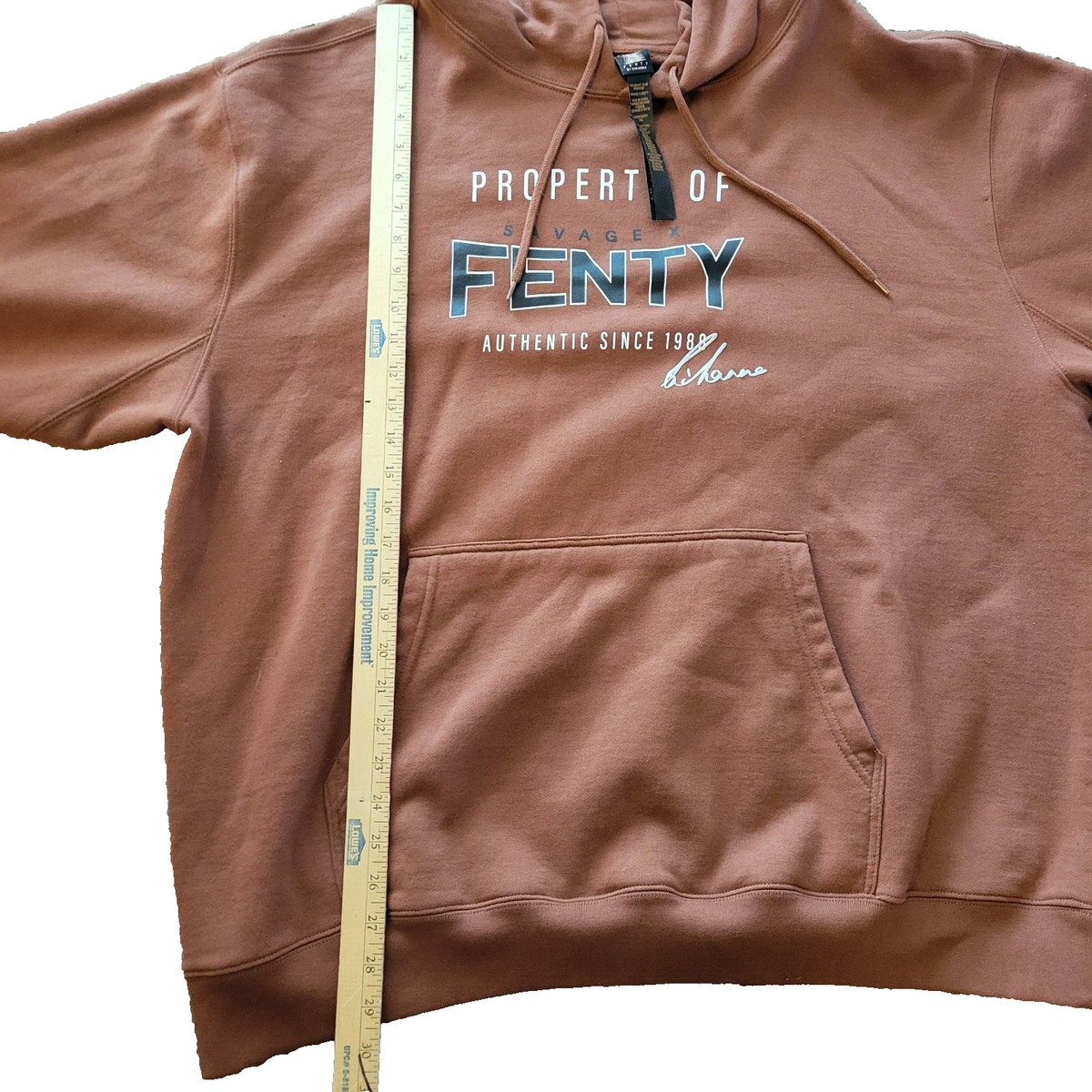 Savage X Fenty Rihanna Game Day Brown Limited Edition Superbowl LVII Hoodie  XXL