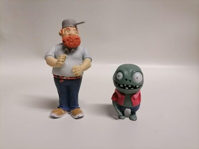 Plants vs Zombies Crazy Dave & Imp Action Figure 3'' Jazwares Toy Collectible 