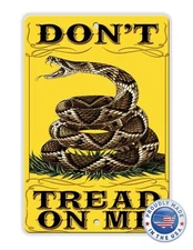 Retro Vintage Reproduction  DON'T TREAD ON ME Aluminum  Sign 8" x 12"