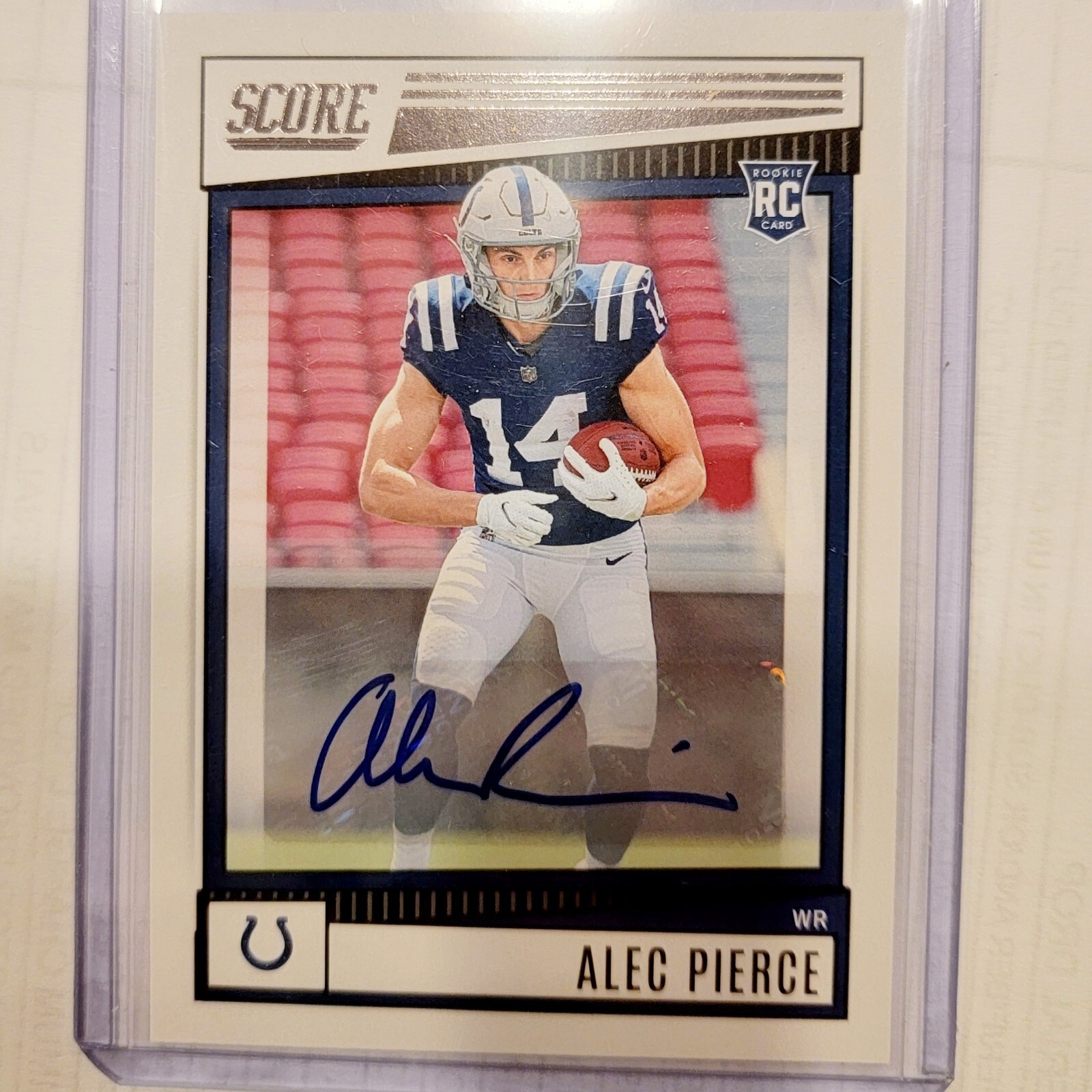 2022 PANINI SCORE ALEC PIERCE ROOKIE AUTOGRAPH