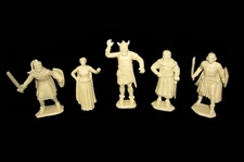 MARX Medieval Prince Valiant Characters in pliable resin Knights 54mm Playsets