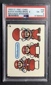 1989 OPC nintendo #58 super mario bros 2 rc;  *SERIES II* NES  PSA 6  (POP 1)
