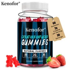 Creatine Monohydrate Gummies for Men and Women, Muscle Health.