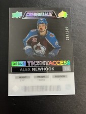 2021 Credentials Debut Ticket Access Clear Cut /249 Alex Newhook #DTA-AN Rookie