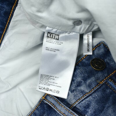 NWT Kith Floral Embroidered Denim Varick Jeans Mens 33 US DS SS22
