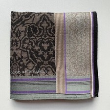 HANDKERCHIEF MEN'S POCKET SQUARE VINTAGE ART PATTERNED COTTON 17" A0043 