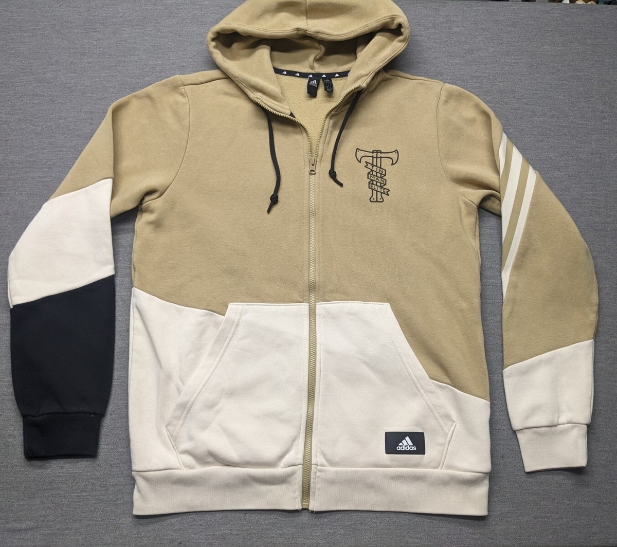 Adidas Tinman Elite Men’s Full Zip Colorblock Hoodie Boulder 2021 Size Large