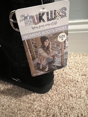 Mukluks Black Boots Size 9 New Style 16969 | eBay