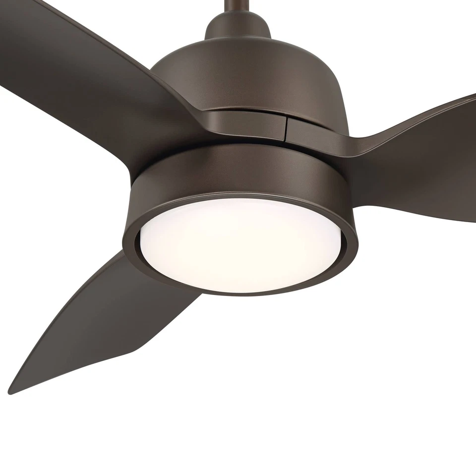 Ventilador de techo húmedo LED bronce imperial 36" Casa Vieja Verdin con control remoto Foto 3 de 4