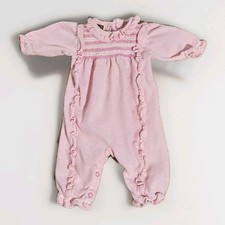 Vintage USA 80's Carters Infant Girls Pink One Piece Sleeper 3Mts -13Lbs
