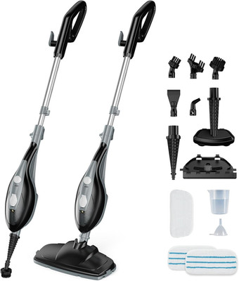 10-in-1 Steam Mop & Handheld Cleaner, 1550W for All Surfaces, 16FT Cord