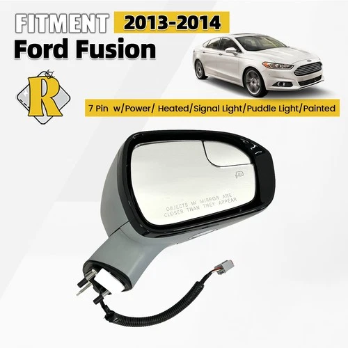 Side View Mirror For 2013 2014 Ford Fusion W/Heated Right Passenger Side (7Pin)