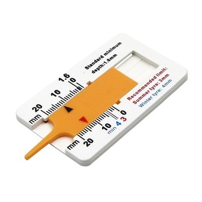 Portable Tyre Tread Depth Gauge 0-20mm Depth Meter Vernier Depth Caliper Meter