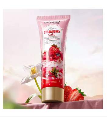 BIOAQUA Strawberry Cake Hand Cream Deep Hydration Moisturizing Repair