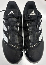 Adidas Adizero Afterburner 8 Baseball Cleats Black/ White Stripped  Youth Size 6