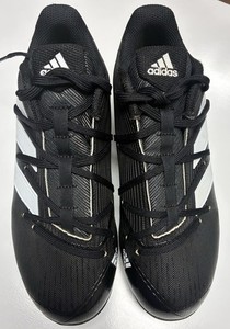 Adidas Adizero Afterburner 8 Baseball Cleats Black/ White Stripped  Youth Size 6