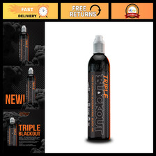 Triple Blackout Tattoo Ink - Dark Bold Shade, Vegan Non-Toxic, 8 oz - Professi