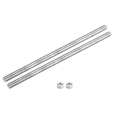 Threaded rod M12 x 350mm pitch 1.75mm stainless steel 304 for right 2pcs
