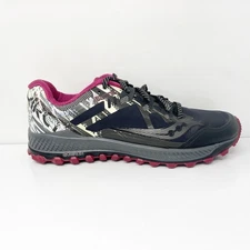 Saucony Womens Peregrine 8 Ice Plus S10450-1 Black Running Shoes Sneakers 10.5