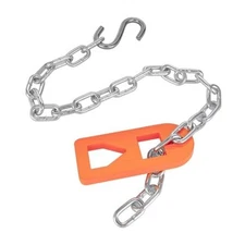 Heavy Duty T-Post Puller Plate Tool with Chain, Use Different Semicircular
