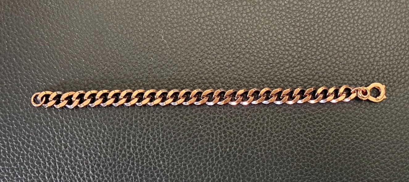 Solid Copper Link Chain Bracelet - image 2