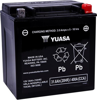 YIX30L AGM Factory Activated Maintenance Free VRLA Battery Yuasa YUAM7230L