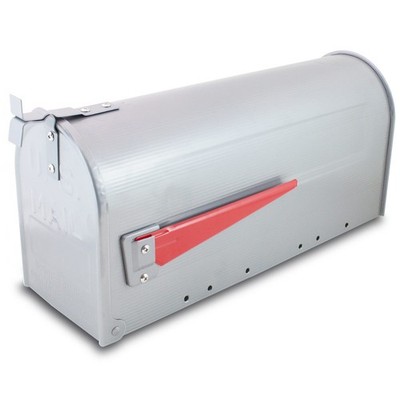 US-Mailbox Briefkasten Amerikanisch Postbox Retro Postkasten Silber BITUXX
