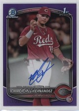 2025 Bowman Chrome Prospect Purple Refractor /250 Ichiro Cano Hernandez Auto 4z8