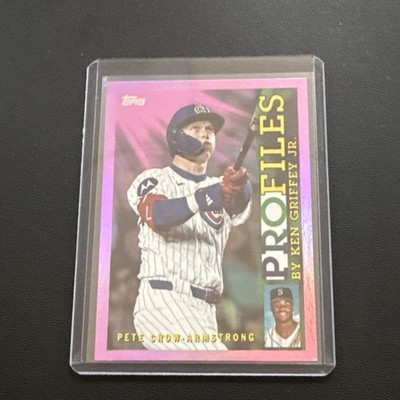 Topps 2026 Series One Profiles Pink Foil #TP-13 Pete Crow-Armstrong Cubs MLB