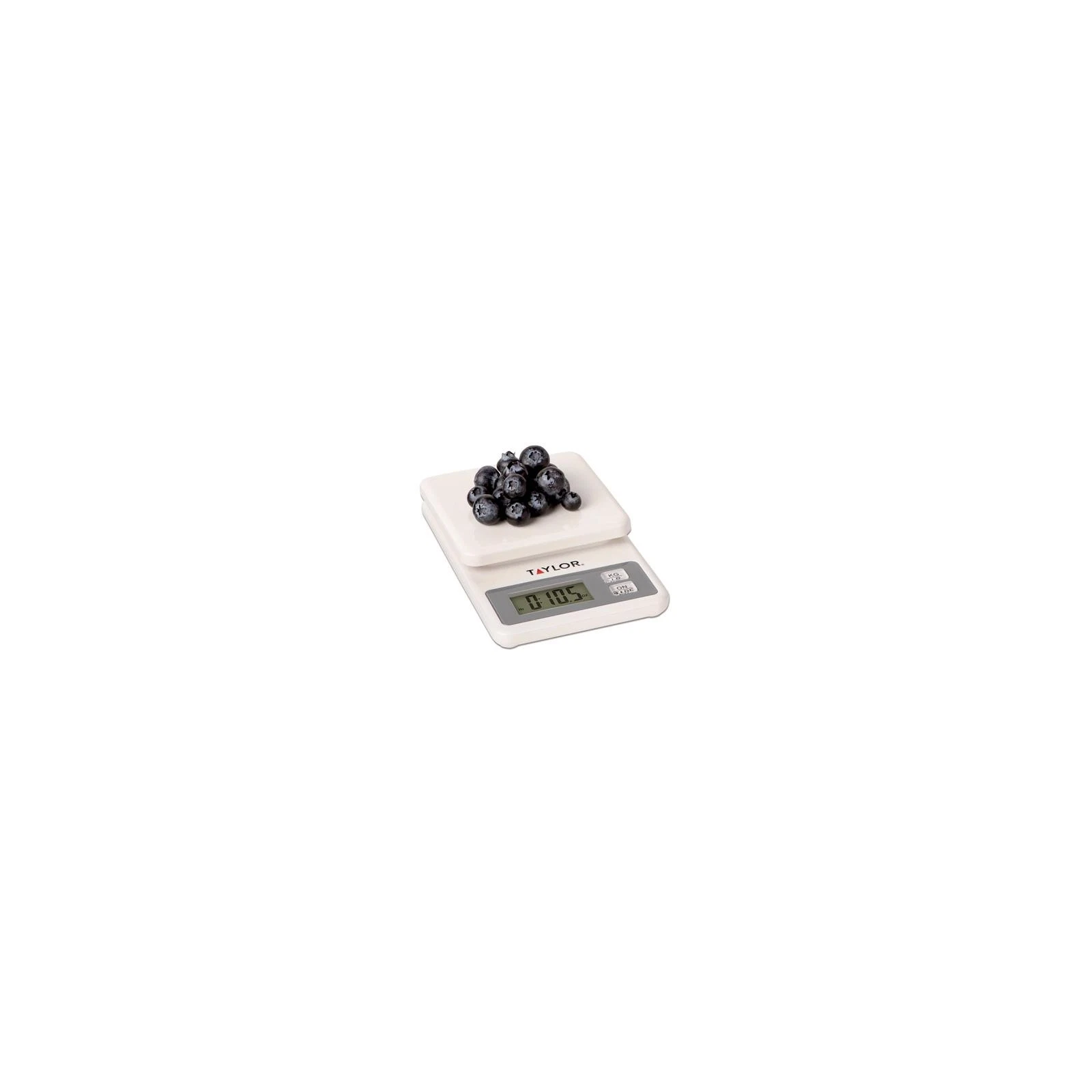 Taylor 3817 Compact Digital Kitchen Scale, White, 11-Lb. Capacity - Quantity 1